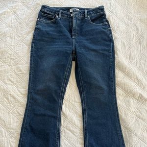 Loft Curvy High Waisted Kick Crop Jeans